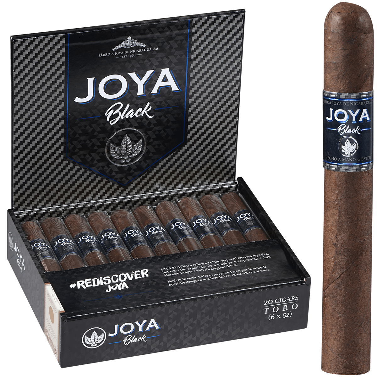 JOYA BLACK TORO 6 x 52- C20